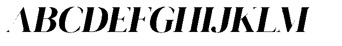 Novalux Bold Italic Font UPPERCASE