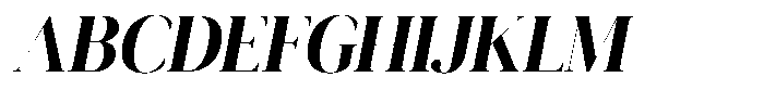 Novalux Bold Semi Condensed Italic Font UPPERCASE