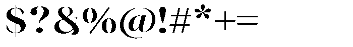 Novalux Bold Semi Expanded Font OTHER CHARS