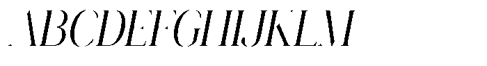 Novalux Condensed Italic Font UPPERCASE