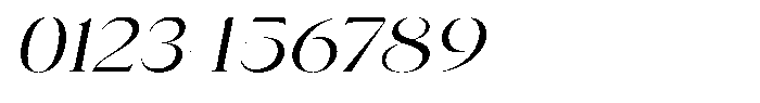 Novalux Expanded Italic Font OTHER CHARS