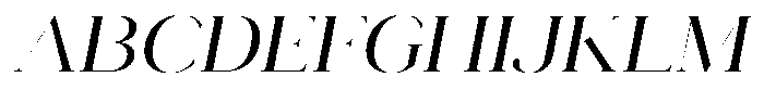 Novalux Expanded Italic Font UPPERCASE