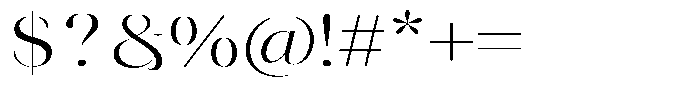Novalux Expanded Font OTHER CHARS