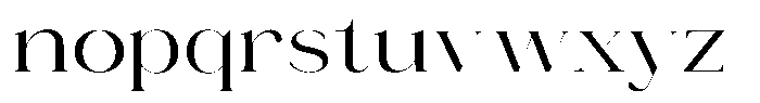 Novalux Expanded Font LOWERCASE