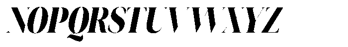 Novalux Extra Bold Condensed Italic Font UPPERCASE