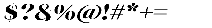 Novalux Extra Bold Exp Italic Font OTHER CHARS