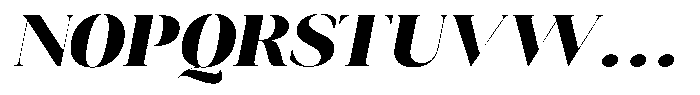 Novalux Extra Bold Exp Italic Font UPPERCASE
