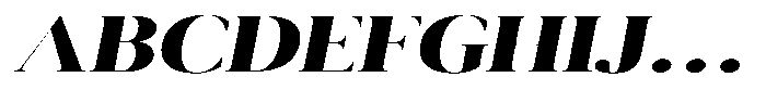Novalux Extra Bold Extra Exp Italic Font UPPERCASE