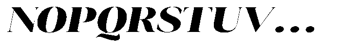 Novalux Extra Bold Extra Exp Italic Font UPPERCASE