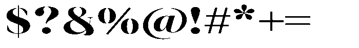 Novalux Extra Bold Extra Exp Font OTHER CHARS