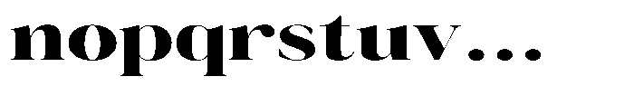 Novalux Extra Bold Extra Exp Font LOWERCASE