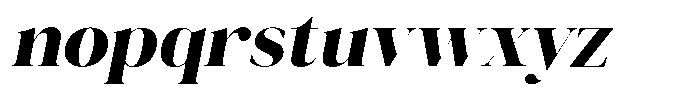 Novalux Extra Bold Italic Font LOWERCASE