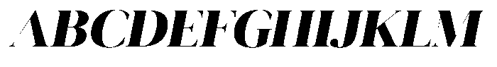 Novalux Extra Bold Sem Exp Italic Font UPPERCASE