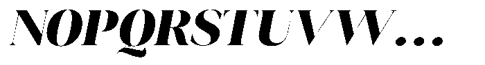 Novalux Extra Bold Sem Exp Italic Font UPPERCASE