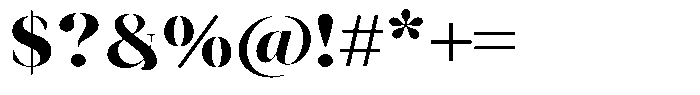 Novalux Extra Bold Semi Expanded Font OTHER CHARS