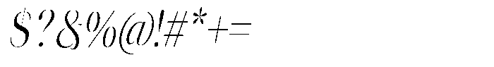 Novalux Extra Condensed Italic Font OTHER CHARS