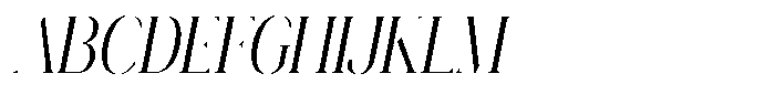 Novalux Extra Condensed Italic Font UPPERCASE