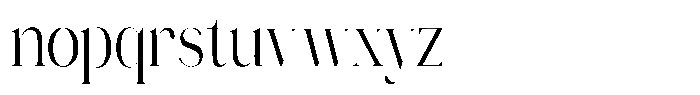 Novalux Extra Condensed Font LOWERCASE