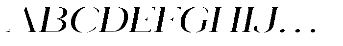 Novalux Extra Expanded Italic Font UPPERCASE