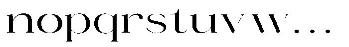 Novalux Extra Expanded Font LOWERCASE