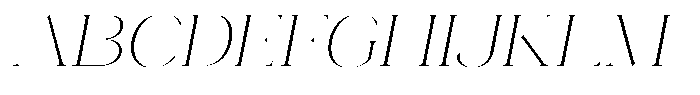 Novalux Extra Light Exp Italic Font UPPERCASE