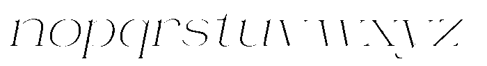Novalux Extra Light Exp Italic Font LOWERCASE