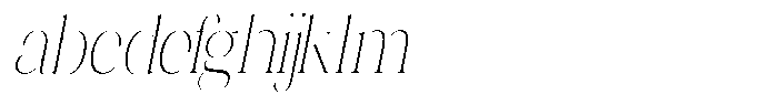 Novalux Extra Light Extra Condensed Italic FONT