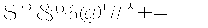 Novalux Extra Light Extra Exp Font OTHER CHARS