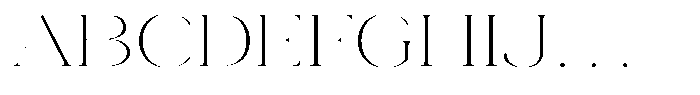 Novalux Extra Light Extra Exp Font UPPERCASE