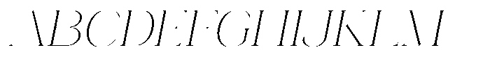 Novalux Extra Light Sem Exp Italic Font UPPERCASE