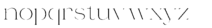 Novalux Extra Light Sem Exp Font LOWERCASE