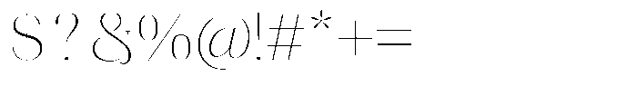 Novalux Extra Light Font OTHER CHARS