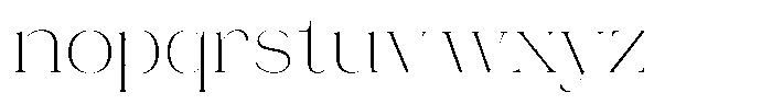 Novalux Extra Light Font LOWERCASE