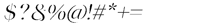 Novalux Italic Font OTHER CHARS