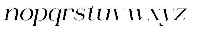 Novalux Italic Font LOWERCASE