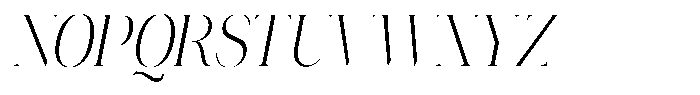 Novalux Light Condensed Italic Font UPPERCASE