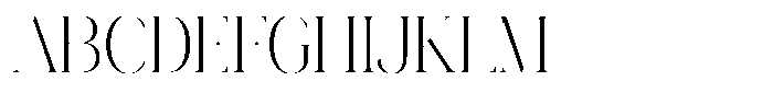Novalux Light Condensed Font UPPERCASE
