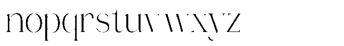 Novalux Light Condensed Font LOWERCASE