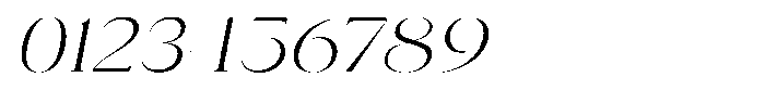 Novalux Light Expanded Italic Font OTHER CHARS