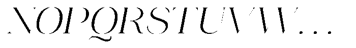Novalux Light Expanded Italic Font UPPERCASE