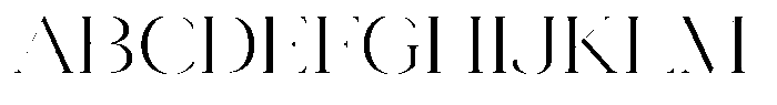 Novalux Light Expanded Font UPPERCASE