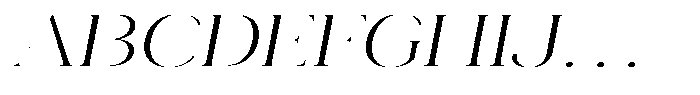 Novalux Light Extra Exp Italic Font UPPERCASE