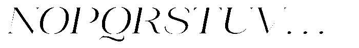 Novalux Light Extra Exp Italic Font UPPERCASE