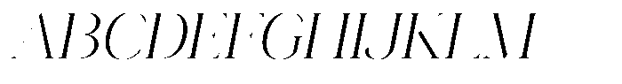 Novalux Light Italic Font UPPERCASE