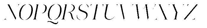 Novalux Light Italic Font UPPERCASE