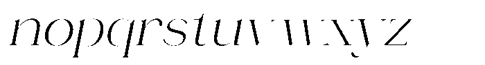 Novalux Light Italic Font LOWERCASE