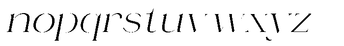 Novalux Light Sem Exp Italic Font LOWERCASE