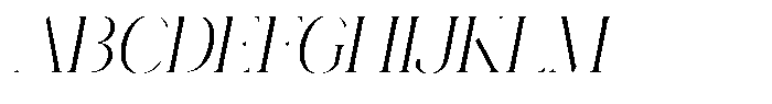 Novalux Light Semi Condensed Italic Font UPPERCASE
