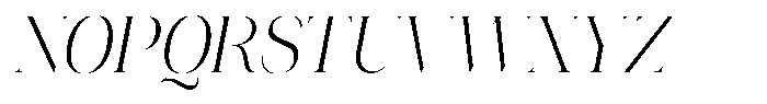Novalux Light Semi Condensed Italic Font UPPERCASE