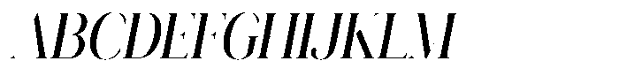 Novalux Medium Condensed Italic Font UPPERCASE